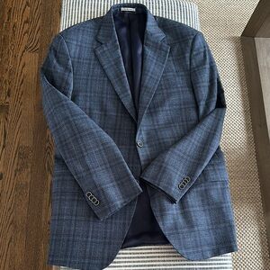 Peter Millar Men's Blue Plaid Blazer